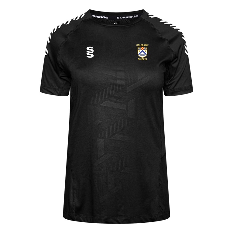 Coleraine CC IMPACT T-SHIRT-Black - Women's Fit