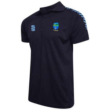 Glendermott CC - Dual Solid Colour Polo Shirt - Unisex Fit