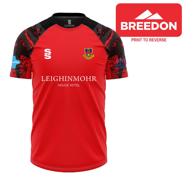 Ballymena CC - Tempo T-Shirt - Black/Red - Unisex Fit