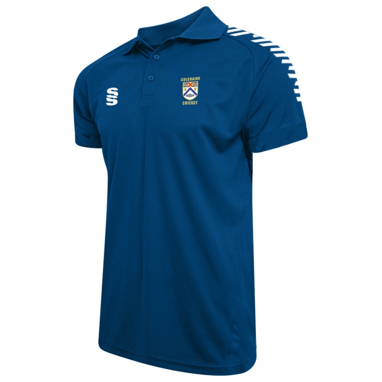 Coleraine CC Dual Solid Colour Polo : Royal - Women's Fit