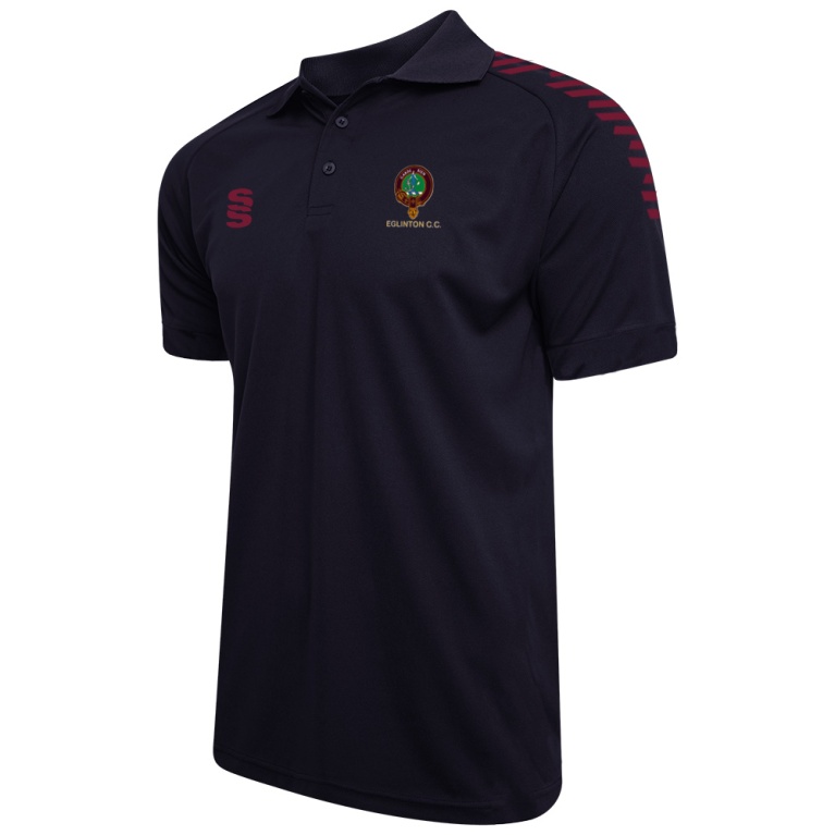 Eglinton CC - Dual Solid Colour Polo Shirt - Unisex Fit