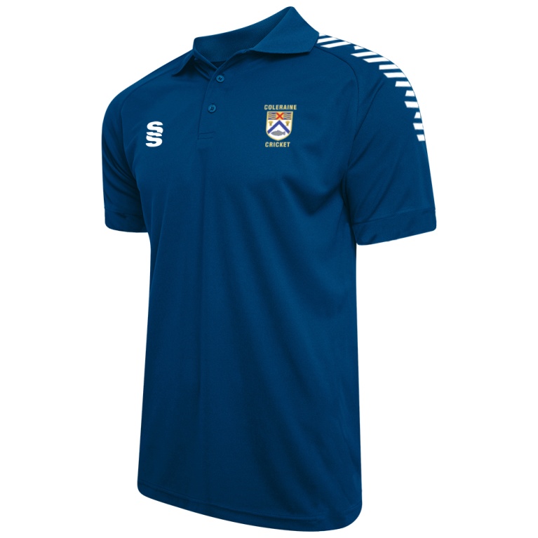 Coleraine CC Dual Solid Colour Polo : Royal